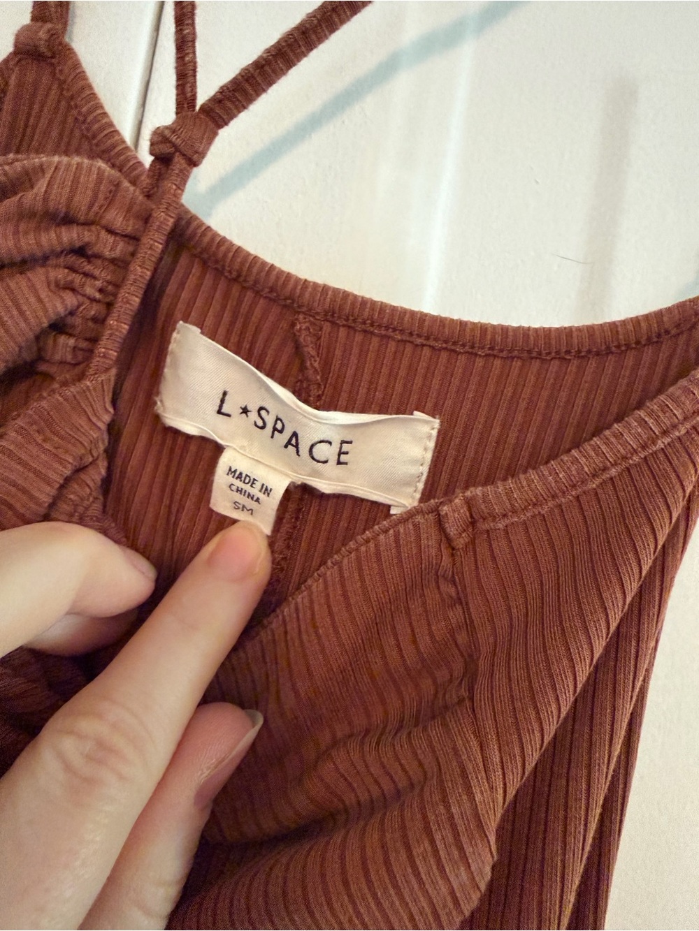 l*space Ruched Spaghetti Strap Maxi Dress - Picture 3 of 6